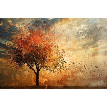 Abstract Tree Painting